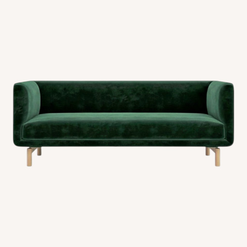 Used Rove Concepts Frans Green Suede 3+ Seater Sofa for sale on AptDeco