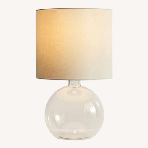 Used West Elm Foundational Glass Table Lamp 25” for sale on AptDeco