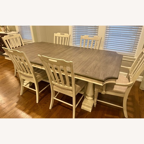 Used Walter E. Smithe Natural Wood Dining Set for sale on AptDeco