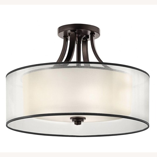 Used Kichler Wide Drum Chandelier for sale on AptDeco