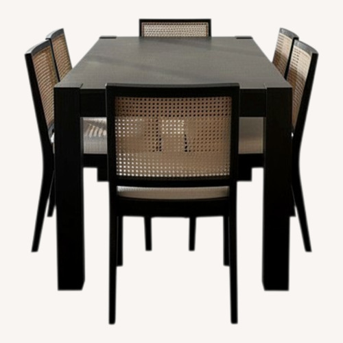 Used Black Dining Set for sale on AptDeco