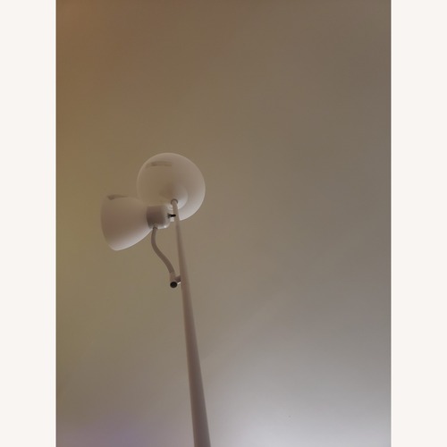Used Walmart White Metal Floor Lamp for sale on AptDeco