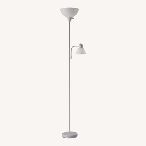 Used Walmart White Metal Floor Lamp for sale on AptDeco