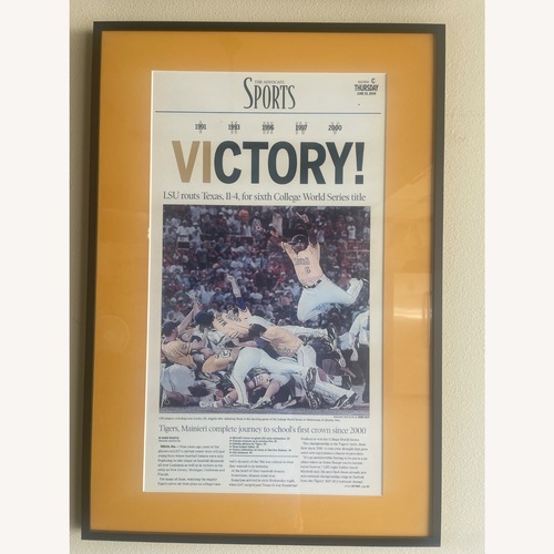 Used LSU Championship Front Page Poster Set of 7 for sale on AptDeco