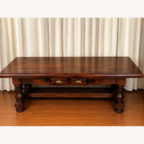 Used Vintage/Antique Dark Brown Coffee Table for sale on AptDeco