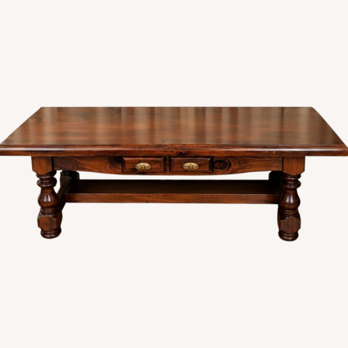 Used Vintage/Antique Dark Brown Coffee Table for sale on AptDeco