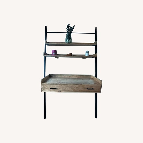 Used AllModern Natural Wood Ladder Desk for sale on AptDeco