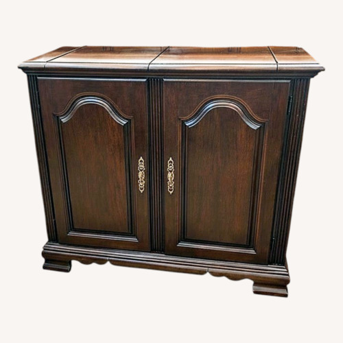 Used Vintage Wood Bar Liquor Cabinet for sale on AptDeco