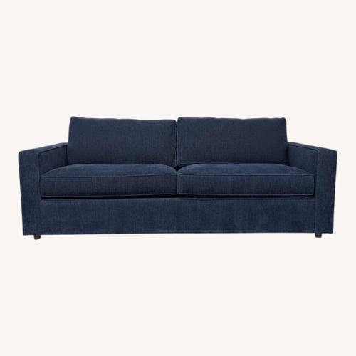 Used Modern Navy Blue Sleeper Sofa with Pull-Out Bed	 for sale on AptDeco