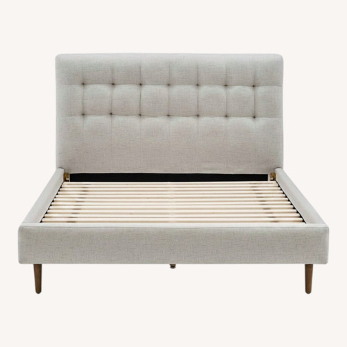 Used Castelry Madison Queen Size Bed Bisque for sale on AptDeco