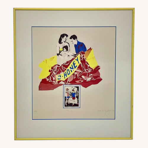 Used Vintage 1980 Kate McCarthy "Oh Honey" Art for sale on AptDeco