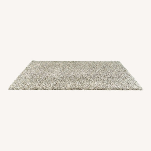 Used nuLOOM Shimmer 6x9 Shag Area Rug, Soft Gray for sale on AptDeco