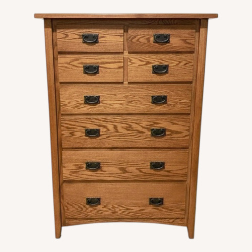 Used Tall Mission 8-Drawer Bachelor's Chest Dresser for sale on AptDeco