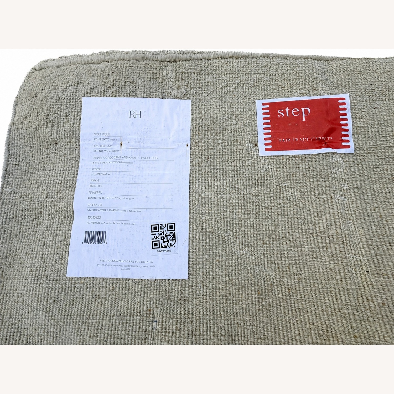 Restoration Hardware Kinari Wool Rug – 10' × 14' Ivory | Wool - image-46