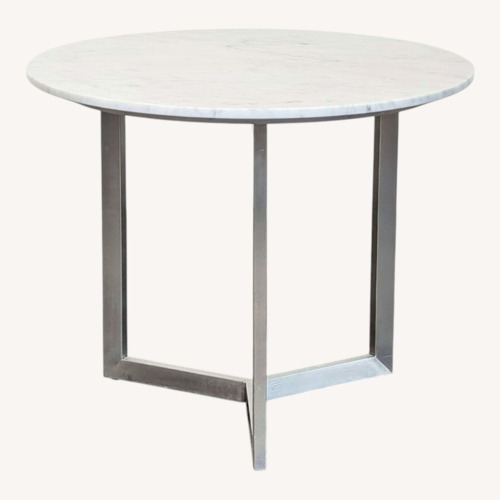 Used Marble Top End Table on Metal Base for sale on AptDeco