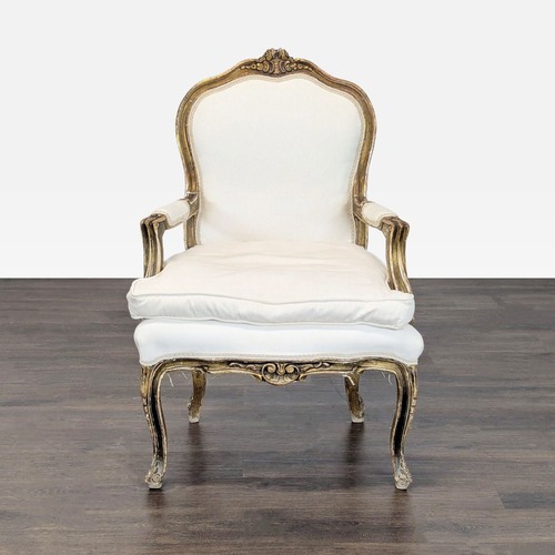 Used Vintage Armchair with White for sale on AptDeco