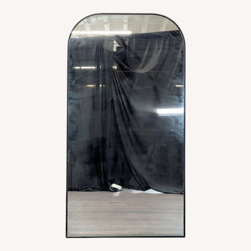 Used Arched Standing Mirror with Metal Frame for sale on AptDeco