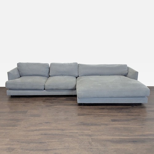 Used West Elm Haven Gray Sectional Sofa with Chaise  for sale on AptDeco