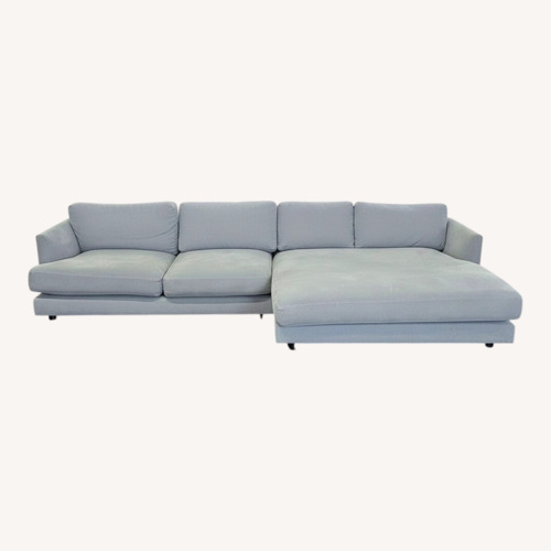 Used West Elm Haven Gray Sectional Sofa with Chaise  for sale on AptDeco