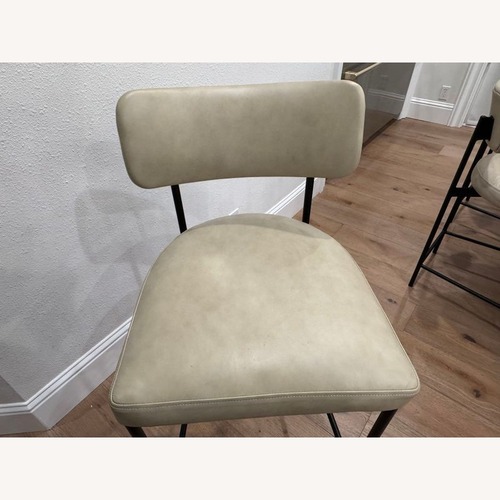 Used Pottery Barn Maison Leather Bar Stool for sale on AptDeco