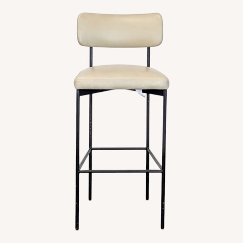 Used Pottery Barn Maison Leather Bar Stool for sale on AptDeco