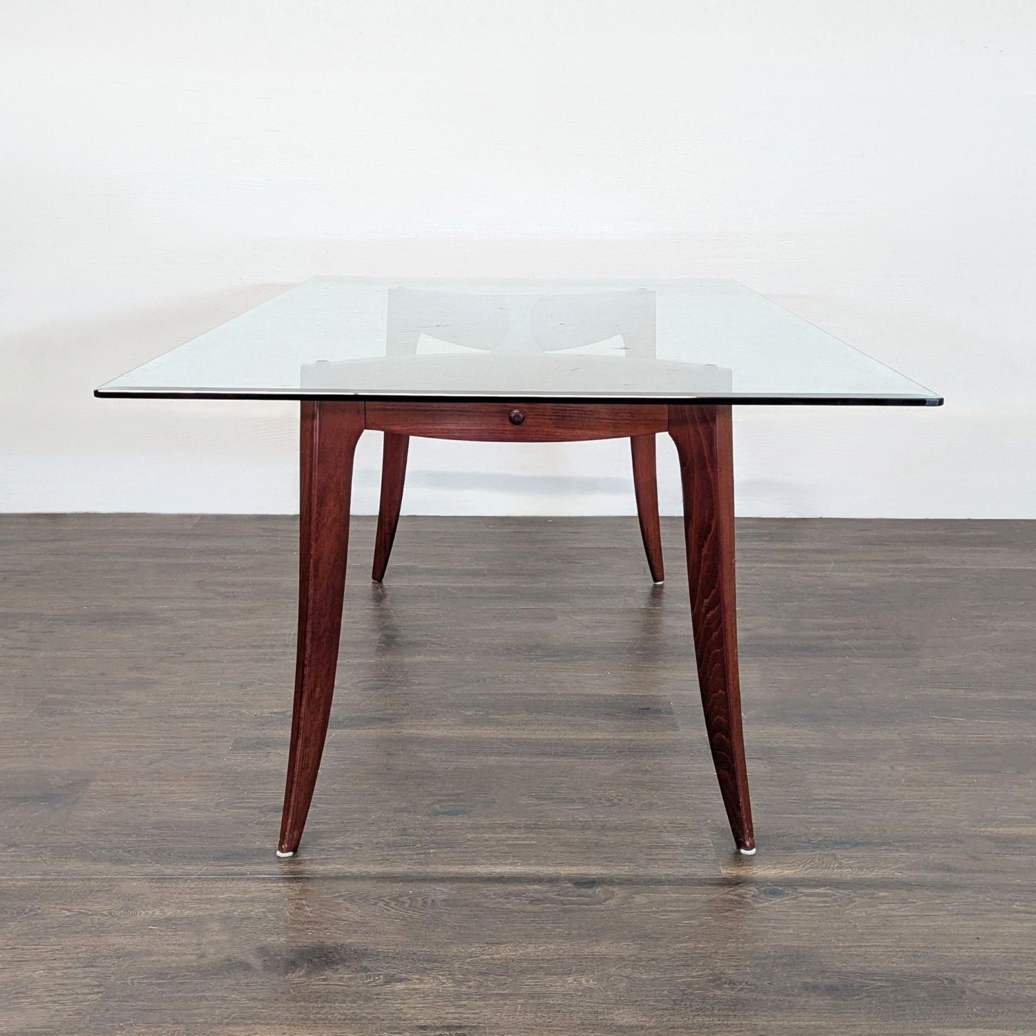 Z Gallerie Glass Top Dining Table - image-5