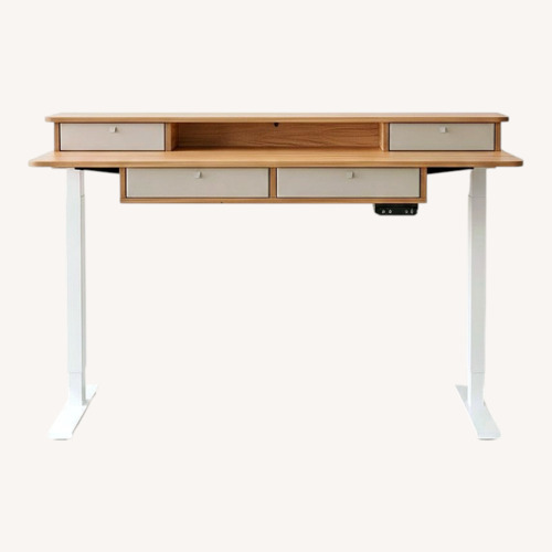 Used Wayfair Natural Wood Veneer Desk for sale on AptDeco