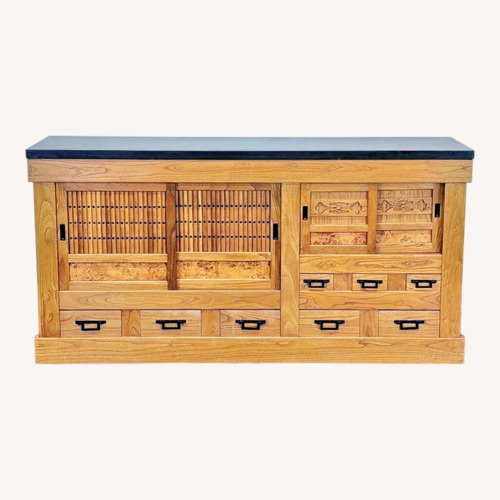 Used Antique Japanese Tansu with Granite Top	 for sale on AptDeco