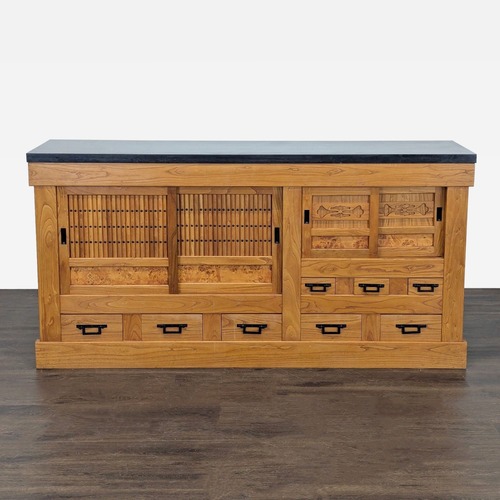 Used Antique Japanese Tansu with Granite Top	 for sale on AptDeco