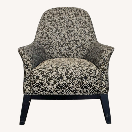 Used Comfortable Lounge Chair with Swirl Pattern  for sale on AptDeco