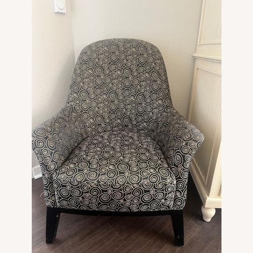 Used Comfortable Lounge Chair with Swirl Pattern  for sale on AptDeco