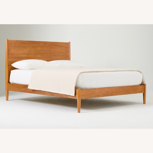 Used West Elm Mid-Century Queen Bed for sale on AptDeco