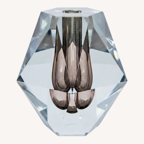 Used Pair of Fontana Arte Mid-Century Crystal Candle  for sale on AptDeco