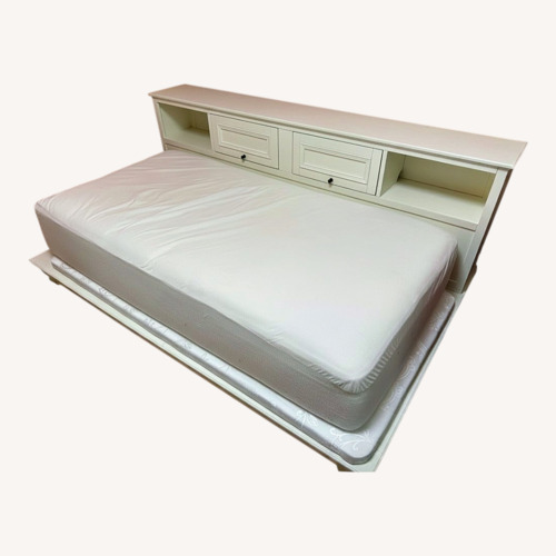 Used Pottery Barn Kids White Wood Twin Bed for sale on AptDeco