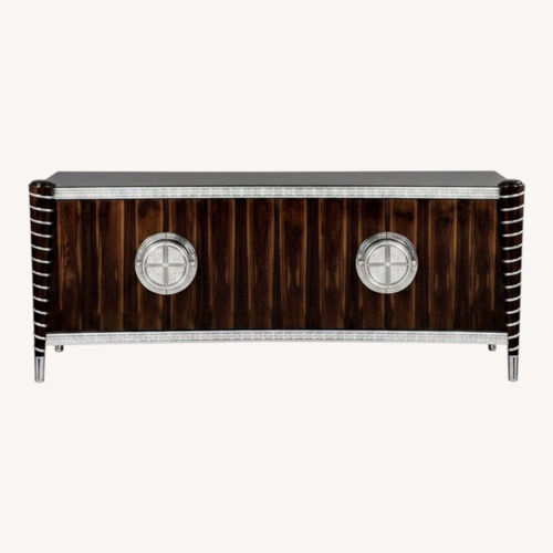 Used Francesco Molon Black Wood Media Storage for sale on AptDeco