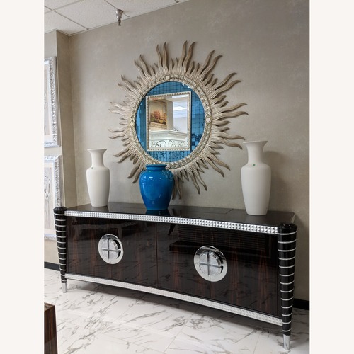 Used Francesco Molon Black Wood Media Storage for sale on AptDeco