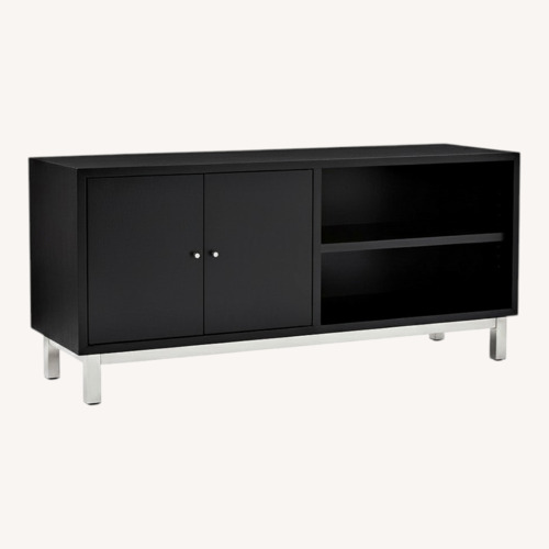 Used Room & Board Copenhagen Black Wood Media Storage for sale on AptDeco