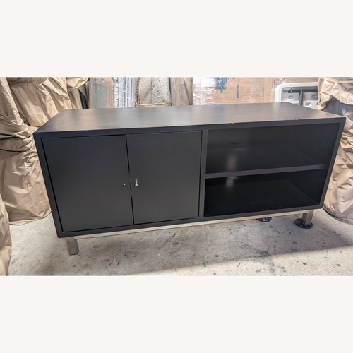 Used Room & Board Copenhagen Black Wood Media Storage for sale on AptDeco