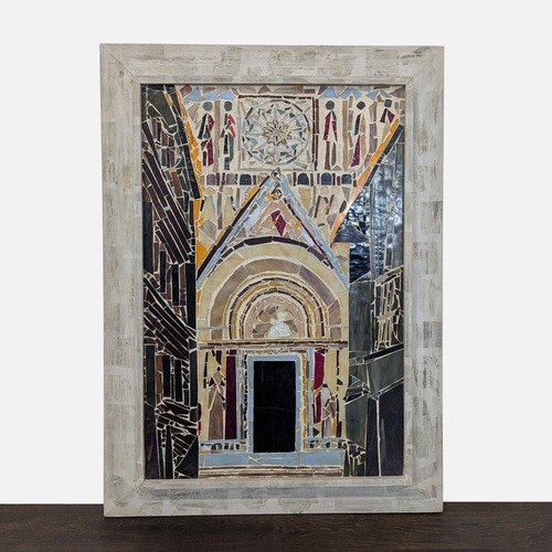 Used Handmade Mosaic Art: Cathedral Entrance Art for sale on AptDeco