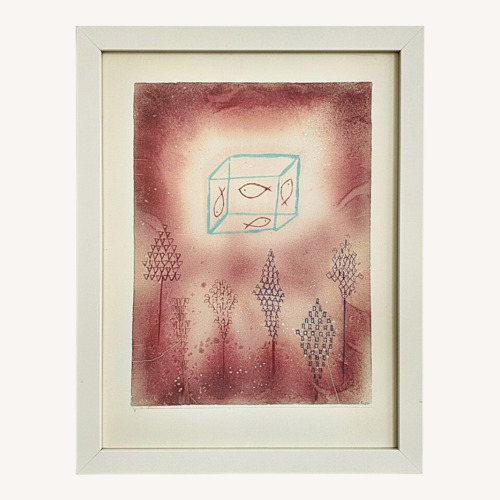 Used Paul Klee ‚Aquarium in the Garden‚ Art Print for sale on AptDeco