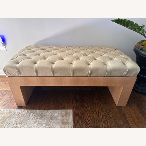 Used Natural Leather Bench for sale on AptDeco