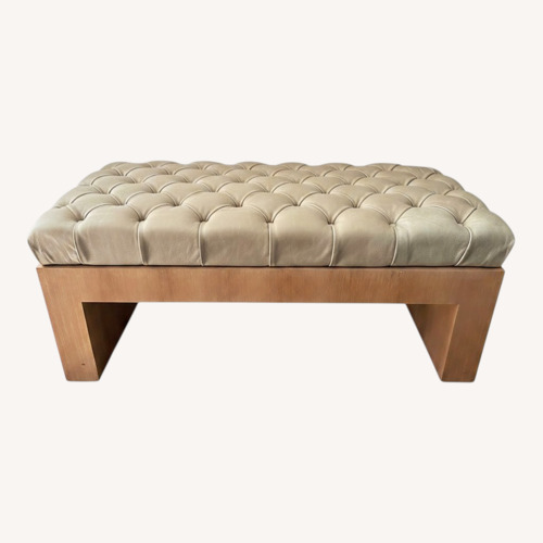 Used Natural Leather Bench for sale on AptDeco