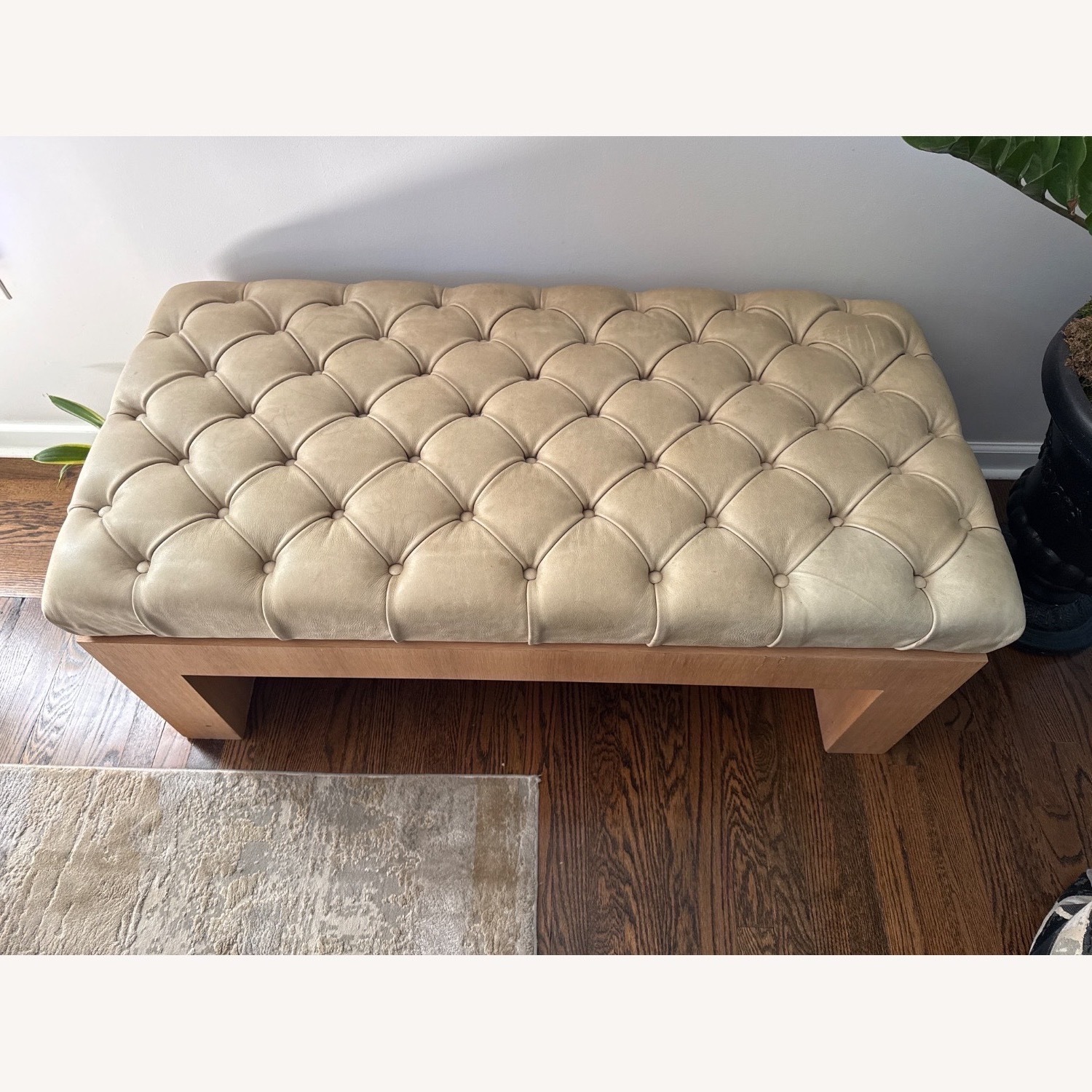 Natural Leather Bench - image-2