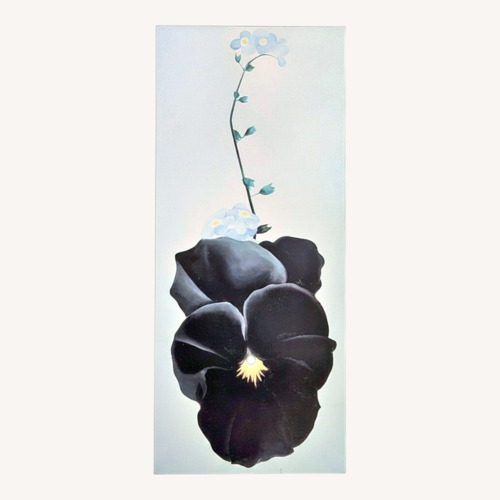Used Georgia O'Keeffe Art Print Black Pansy Art for sale on AptDeco