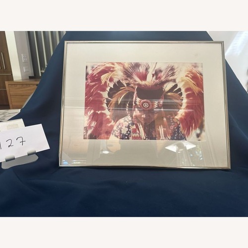 Used Jim Laurie Framed Native American Dance Print for sale on AptDeco
