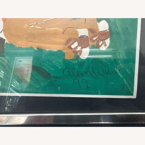 Used Alma White Framed Painting - Three Friends Art for sale on AptDeco
