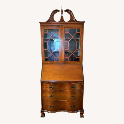Used Secretary Desk with Bookcase / Display Case for sale on AptDeco