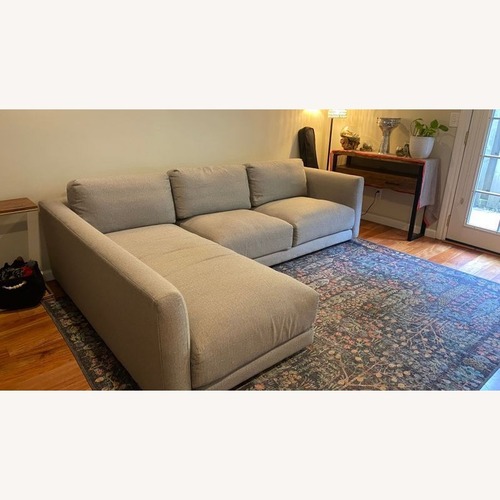 Used Room & Board Modern Gray Fabric Sectional Sofa  for sale on AptDeco