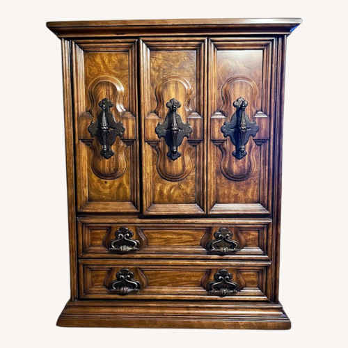Used Mediterranean / Spanish Revival Solid Wood Armoire for sale on AptDeco