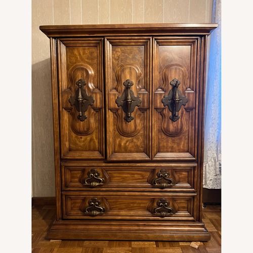 Used Mediterranean / Spanish Revival Solid Wood Armoire for sale on AptDeco